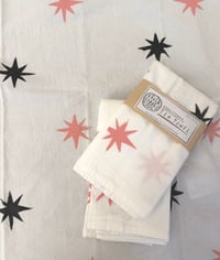 Image 1 of Starburst Pattern Tea Towels (SET OF 2) - Hand Stamped