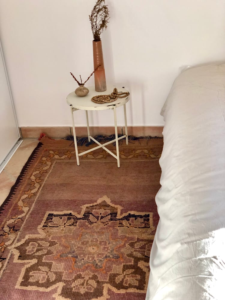 Image of Tapis Berbere vieux rose 