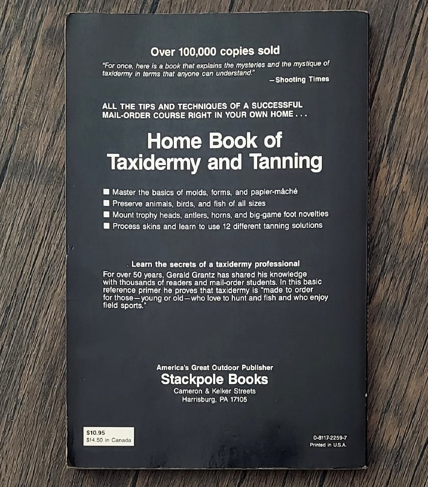 Home Book of Taxidermy and Tanning, by Gerald J. Grantz