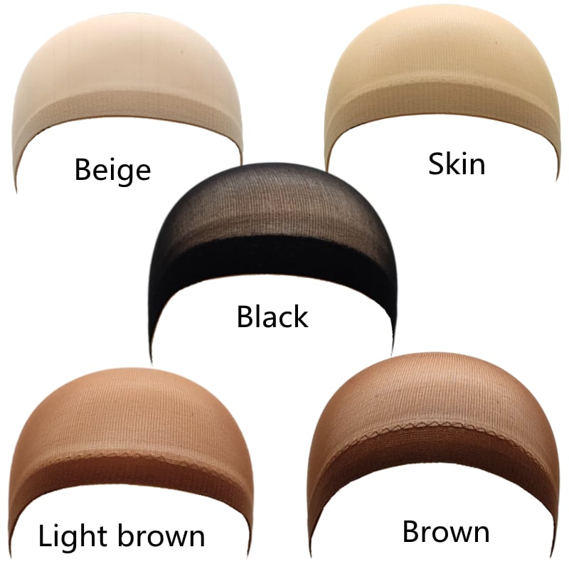 Image of 1/6/12bags Ventilated Nylon Mesh Nude Stocking Wig Cap Hairnets Stretchy Close End Super Extra Thin 