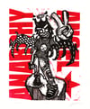 ANARCHY ANGEL LINOCUT