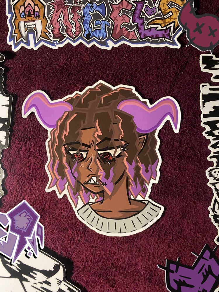 Image of Vietea Purple "Demon" Vinyl Sticker