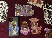Image 2 of Veitea the "Demon" Purple Angel Sticker