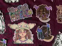 Image 2 of Teivi Blue "Demon" Vinyl Sticker