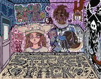 Image 3 of Teivi Blue "Demon" Vinyl Sticker