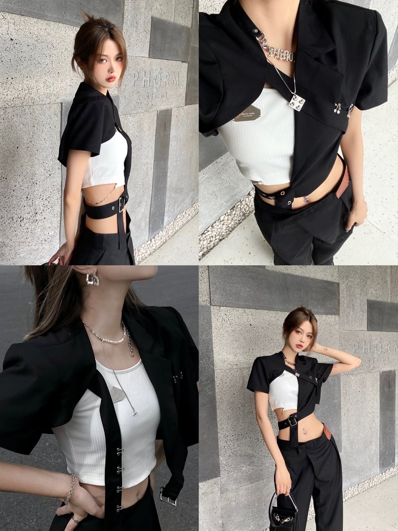 DEPOP reserve for Felix: two-piece suit with blazer and trousers