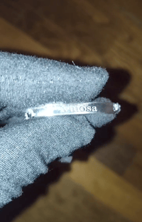 Image 3 of Silver Personalized Figaro/ Cuban Bracelet