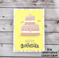 Image 1 of Happy Birthday - Layered Cake - Birthday Card