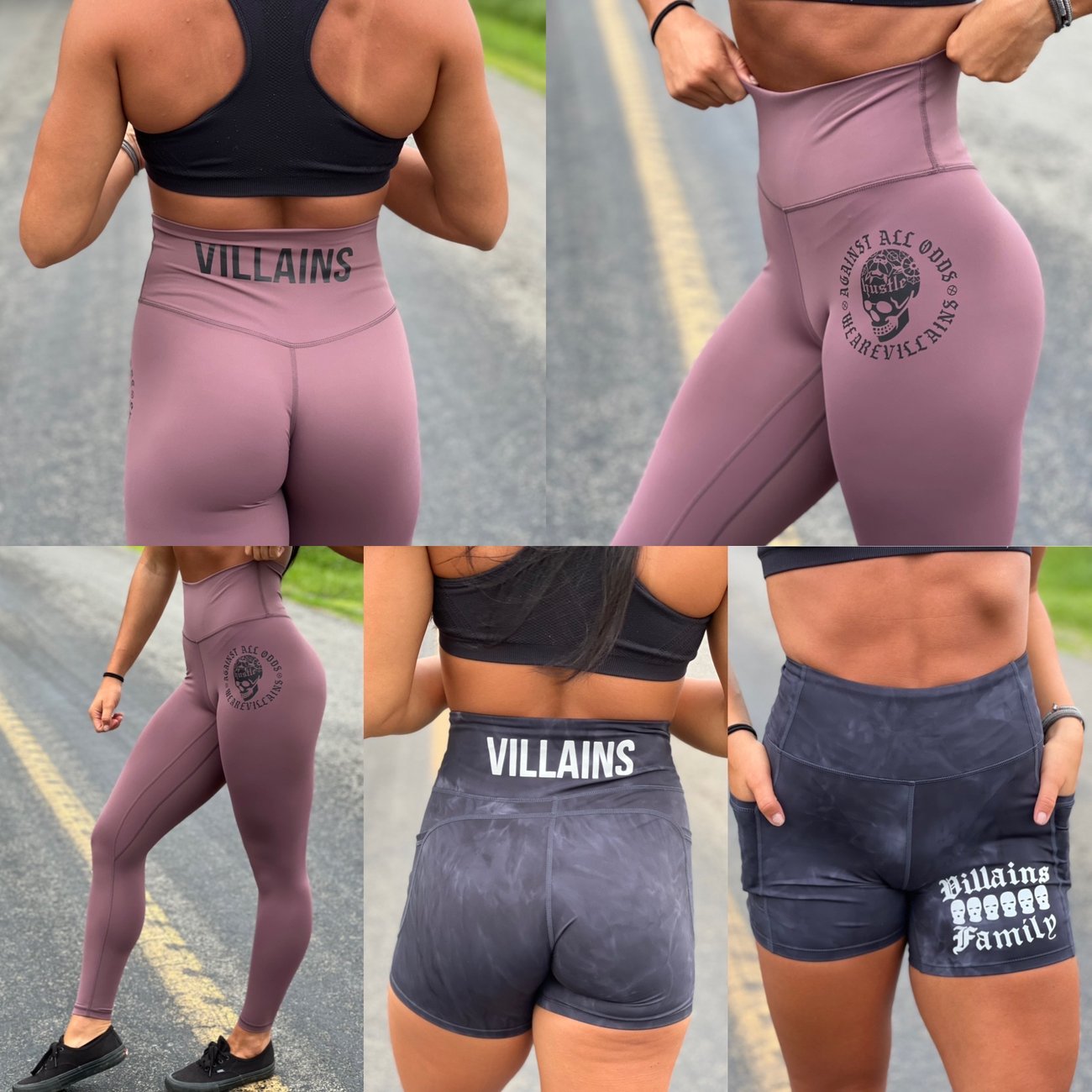 LIMITED LEGGINGS + BIKER SHORTS WEAREVILLAINS