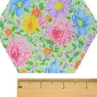 Image 5 of Die-Cut Floral Hexies EPP Fabric Hexagons