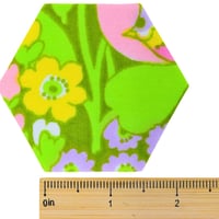 Image 3 of Die-Cut Floral Hexies EPP Fabric Hexagons