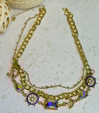 Image 1 of Anchor Charm Chain Necklace 