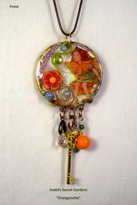 Image 1 of "Orangenetta" One of a kind handcrafted pendant.