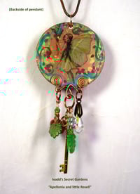 Image 2 of "Appelonia and little Rosetta" One of a kind handcrafted pendant.