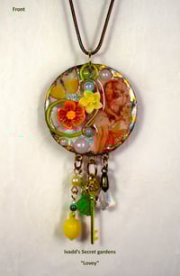 Image 1 of "Lovey" One of a kind handcrafted pendant.