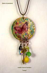 Image 2 of "Lovey" One of a kind handcrafted pendant.
