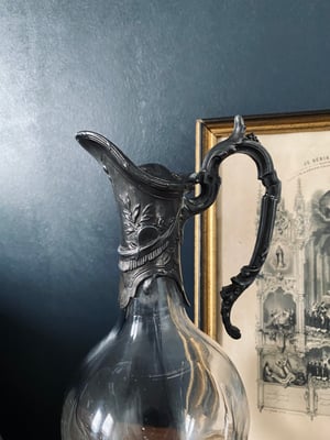 Image of Aiguière en cristal et étain massif // XIXème siècle