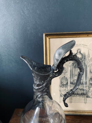 Image of Aiguière en cristal et étain massif // XIXème siècle