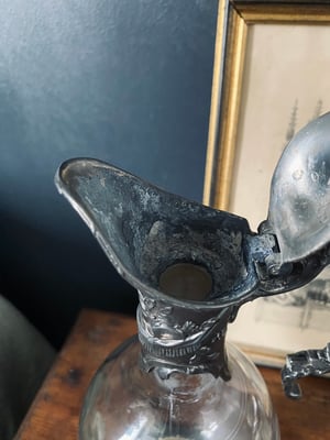 Image of Aiguière en cristal et étain massif // XIXème siècle