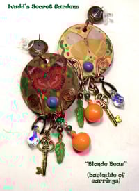 Image 2 of "Blonde Beau" One of a kind handcrafted earrings.