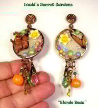 Image 3 of "Blonde Beau" One of a kind handcrafted earrings.