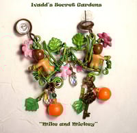 Image 2 of "Mike and Mickey" One-of-a-Kind Handcrafted; Hand painted Earrings.