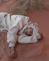 Image 2 of Keffiyeh Hoodie SAND