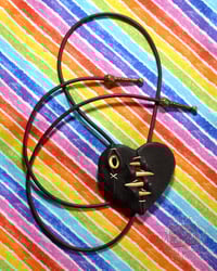 Image 3 of Black Heart Bolo Tie
