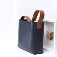 Image 4 of One-off 3-panel Tote in navy