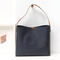 Image 3 of One-off 3-panel Tote in navy