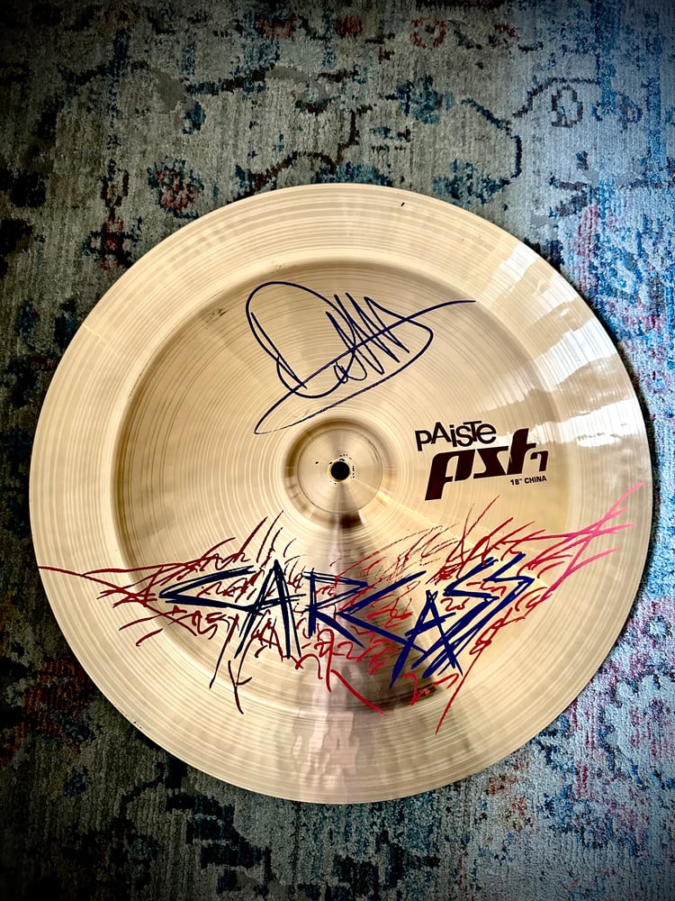 Image of SIGNED / STAGE USED 18” PAISTE CHINA