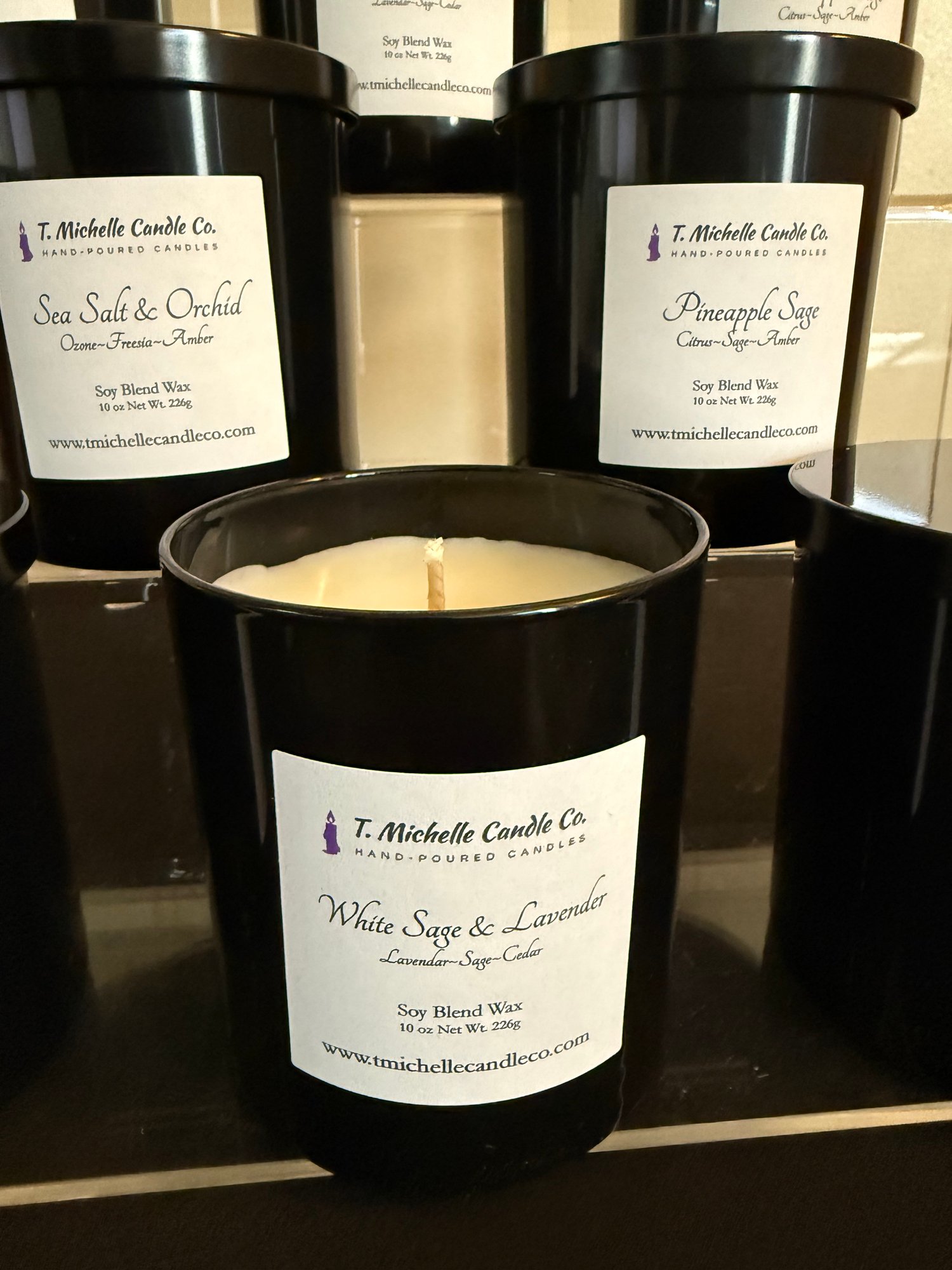 Image of Black Lavish Candle Jar