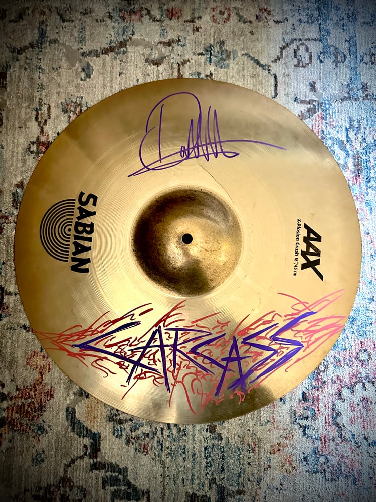Image of SIGNED / STAGE USED SABIAN 18” CRASH