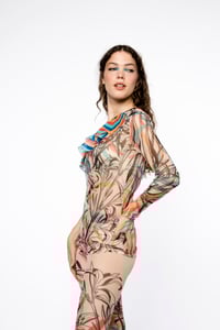 Image 3 of ONE SHOULDER T-SHIRT AMOR TROPICAL