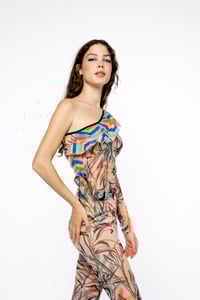 Image 2 of ONE SHOULDER T-SHIRT AMOR TROPICAL