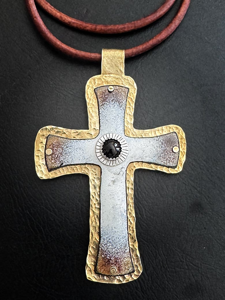 Image of Enamel Cross Pendant