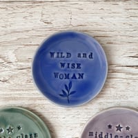 Image 3 of WOMAN Words Small Ceramic Trinket Dish