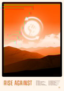 Image of Rise Against | Europe 2025 Screenprint