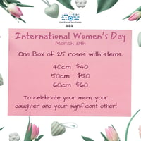 Women's day 50 cm Roses Pre-Sale