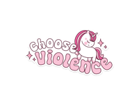 Image 2 of Choose Violence Die Cut Vinyl Sticker