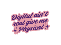 Image 2 of Digital Ain't Real Die Cut Vinyl Sticker