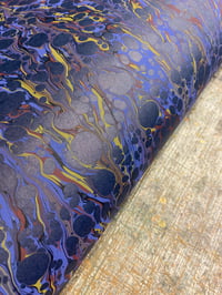 Image 2 of Hand Marbled paper one-of-a-kind // 'Morpho' 