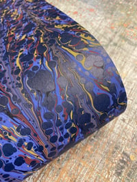 Image 4 of Hand Marbled paper one-of-a-kind // 'Morpho' 