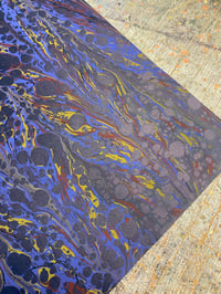 Image 5 of Hand Marbled paper one-of-a-kind // 'Morpho' 