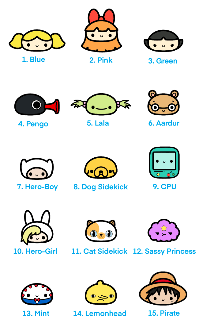 NEW - QT Cartoons Mini Pins (pt. 1)