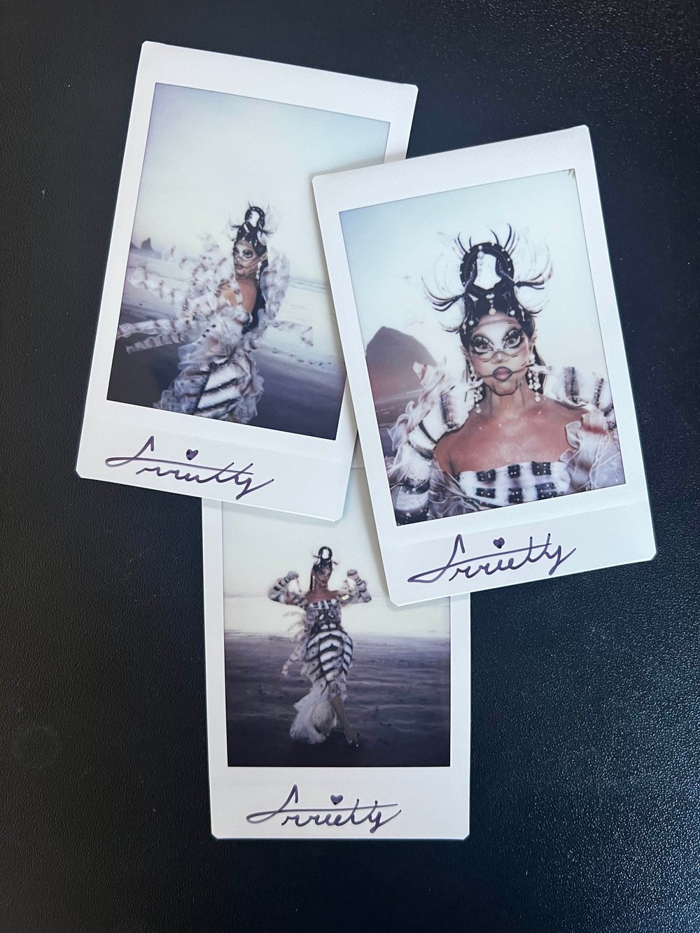 Image of Arrietty Sea Creature Couture signed Polaroid mini