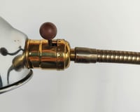 Image 4 of Chrome + Brass Two-Toned Gooseneck Reading Lamp