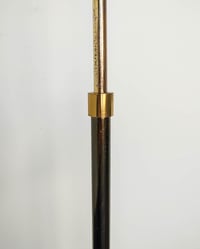 Image 6 of Chrome + Brass Two-Toned Gooseneck Reading Lamp