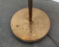 Image 8 of Chrome + Brass Two-Toned Gooseneck Reading Lamp