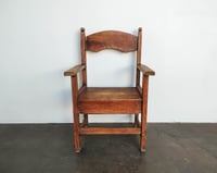 Image 2 of Antique Pine Low Arm Chair